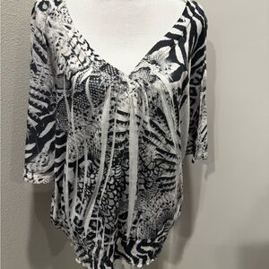 American Rag Zebra Print Blouse